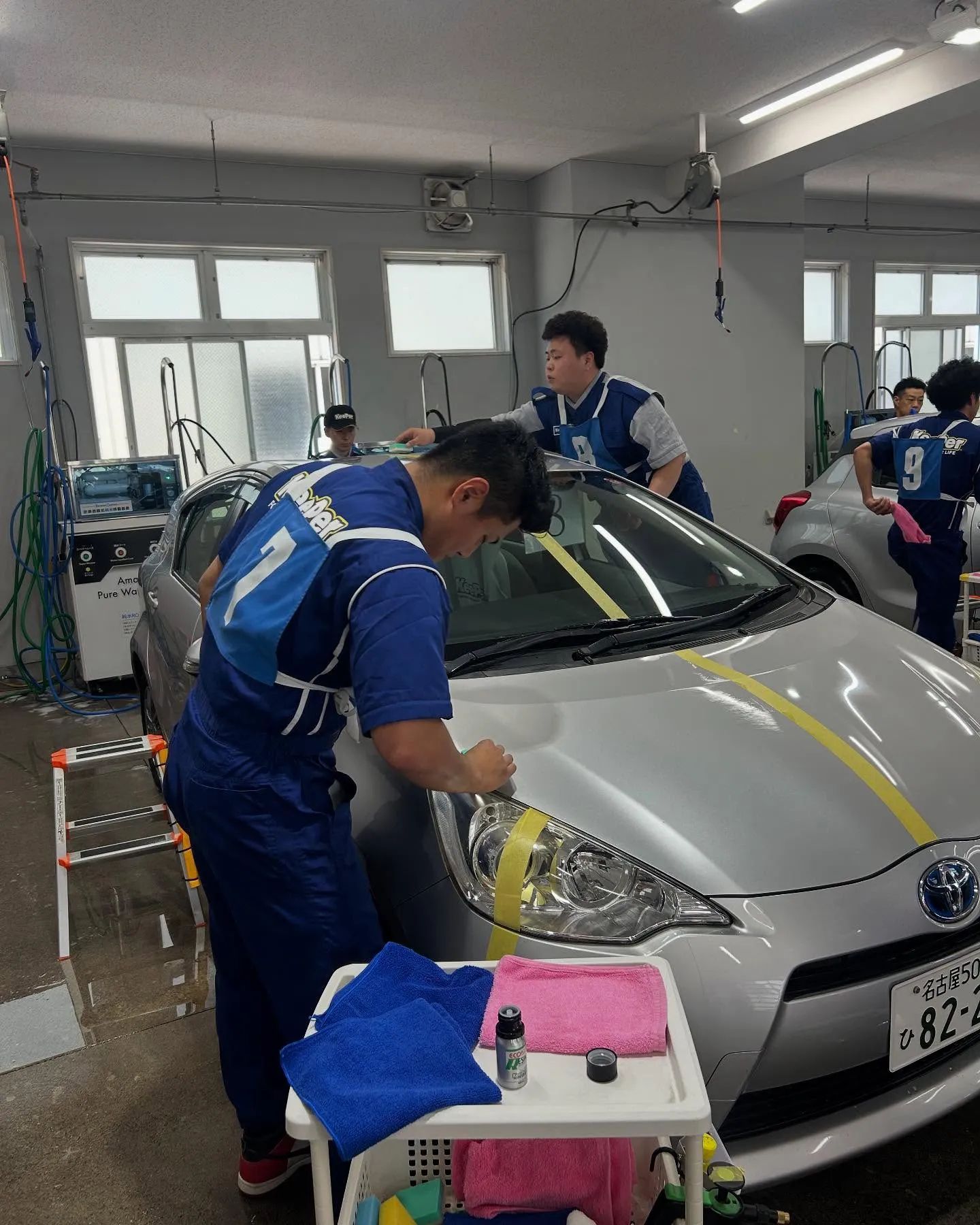 キーパーコーティング技術コンテスト予選会に当店から4名が参加...