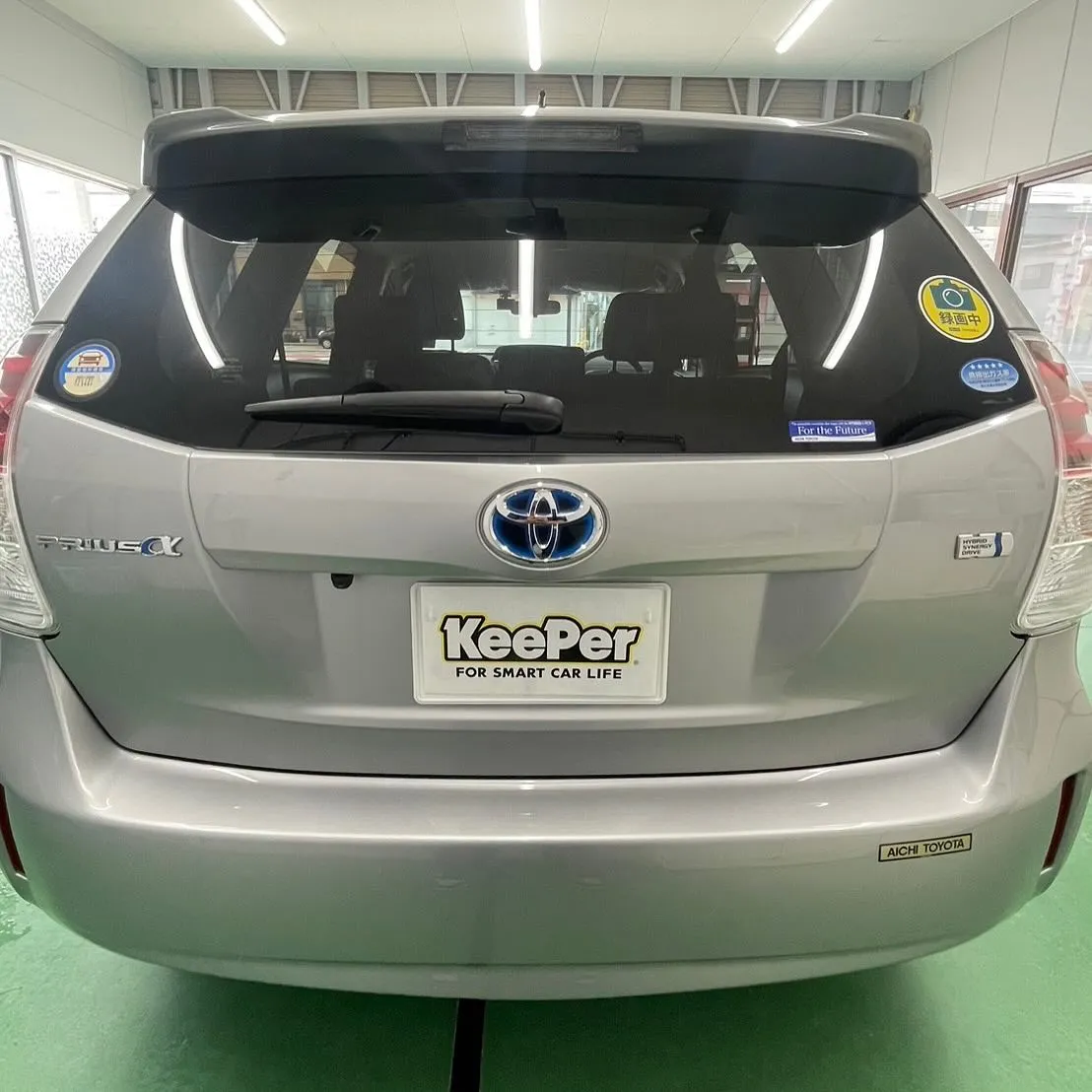 トヨタのプリウスアルファにフレッシュキーパーの施工をさせてい...