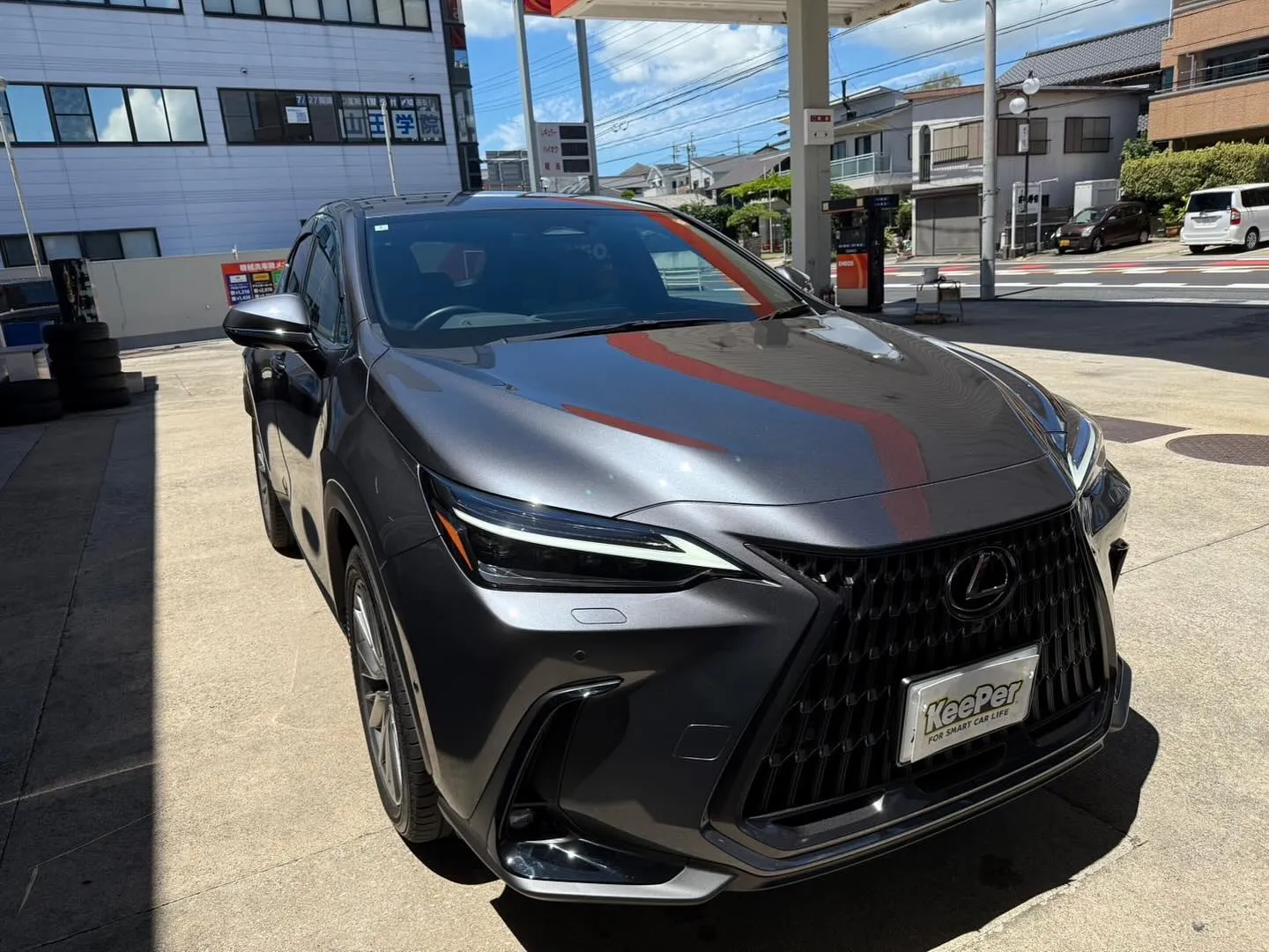 エコダイヤキーパーをレクサスRXに施工させていただきました。