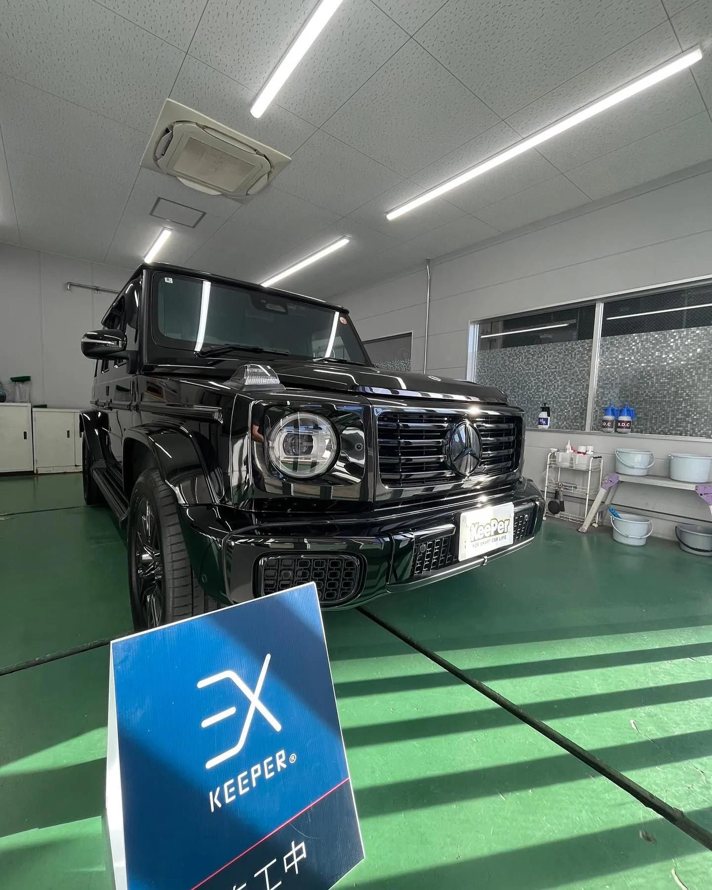 新車のベンツGクラスに、EXキーパーを施工させていただきまし...