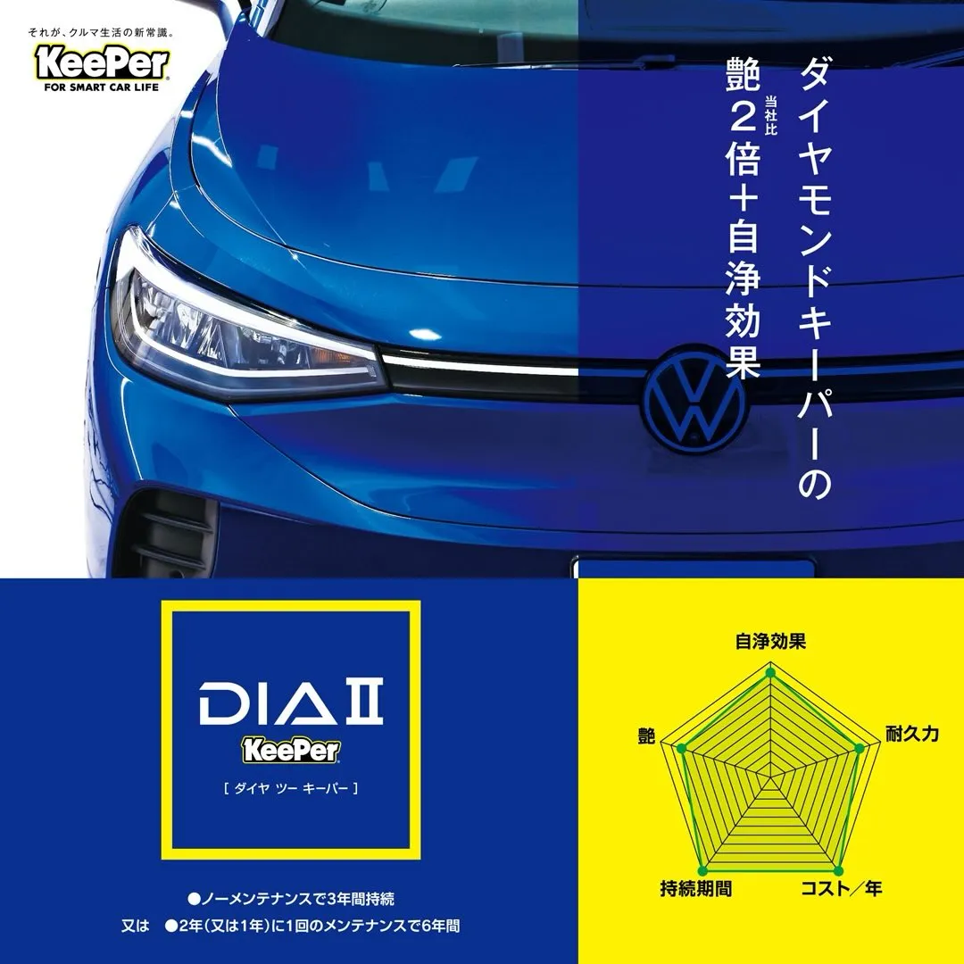 ダイヤIIキーパーは、ダイヤモンドキーパーをさらに上回る艶と...
